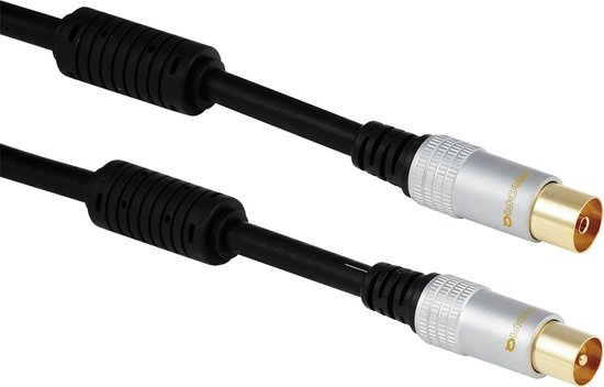 SMA (v) - SMA (m) Antennekabel - 50 Ohm - Afgeschermd - Rond - Verguld