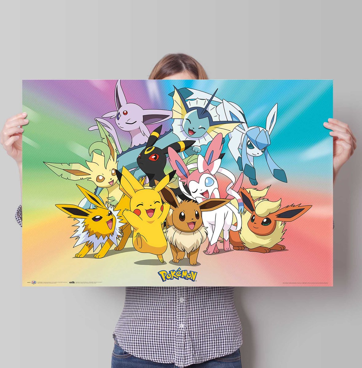 REINDERS Pokémon - Kanto 151 - Poster 61x91,5cm - décoration murale,  décoration