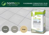 FugenSand Terrastegel Plus 15 kg- voegzand - kleur Basalt - waterdoorlatend voegen terras - onkruidvrije tegels - Normeco