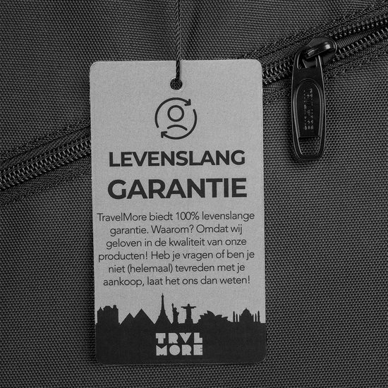 TRVLMORE 40L Reistas - Handbagage Rugzak - Rugtas - Weekendtas - Spatwaterdicht - Dames en Heren - Zwart