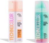 BONDI SANDS - Self Tanning Foam Technocolor - 1 Hour Express - Caramel + Technocolor Self Tan Application Mitt - Set