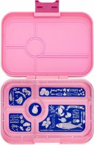 Yumbox Tapas XL - lekvrije Bento box lunchbox - 5 vakken - Capri Pink / Bon Appetit tray
