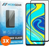Mobigear - Screenprotector geschikt voor Xiaomi Redmi Note 9S Glazen | Mobigear Premium Screenprotector - Case Friendly - Zwart (3-Pack)
