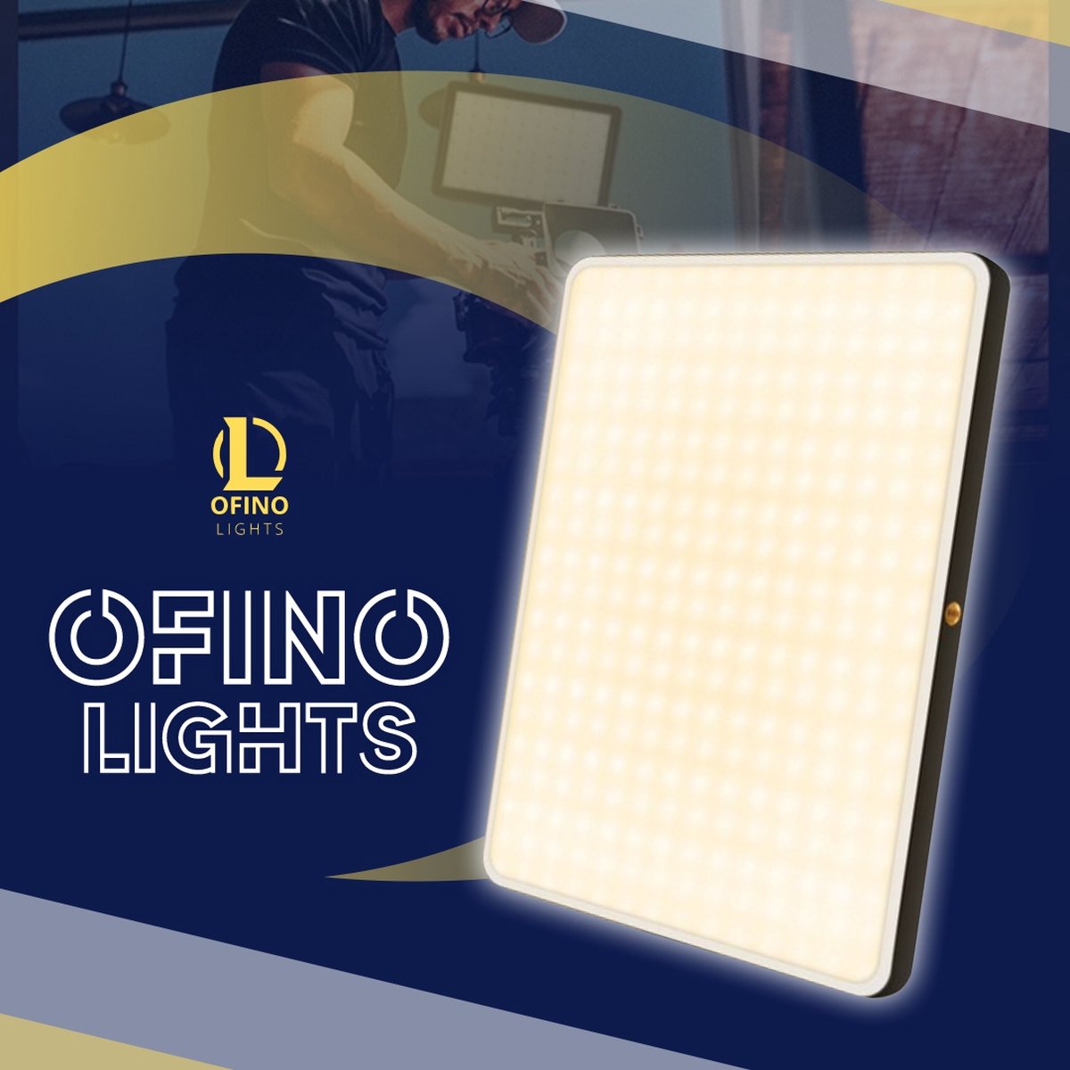 OfinoLights LED Live Stream Lamp - Key Light - Twitch - Gaming Lamp - Microfoonstatief bijgeleverd