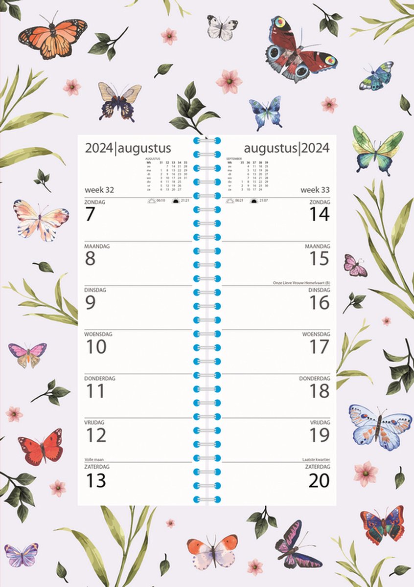 Butterflies Weekomleg Kalender 2024