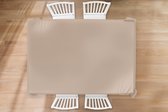 Tafelkleed - Tafellaken - 220x150 cm - Beige - Kleuren - Effen - Binnen en Buiten