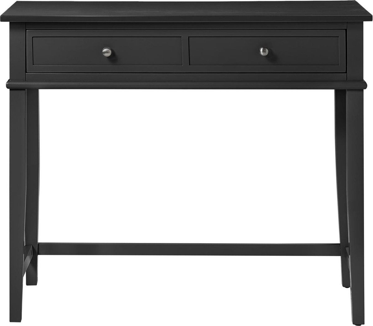 Notio Living Franklin-Schrijftafel - 1-lade - Zwart MDF