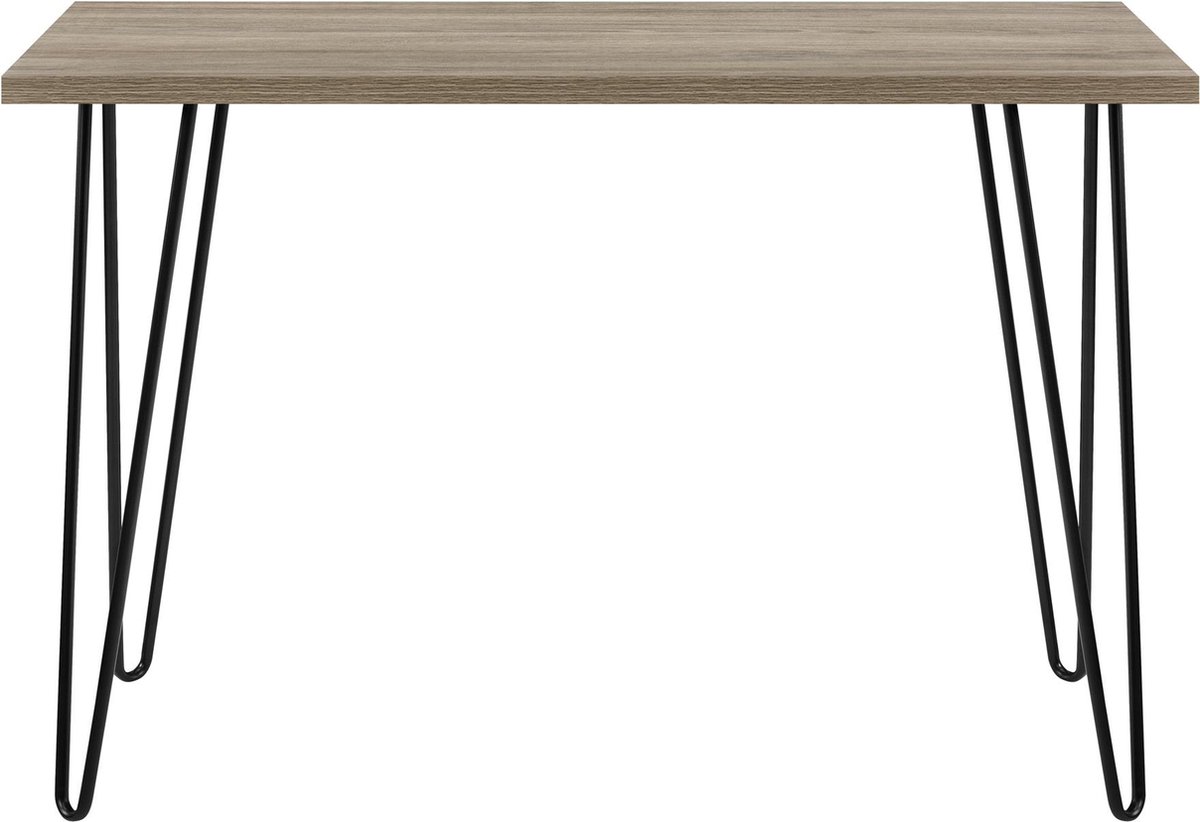 Owen-Bureau - Eikenlook/Zwart Metaal