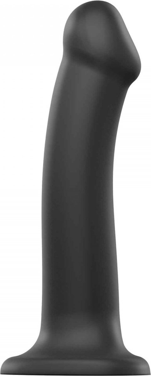 Goedkoopste Strap-On-Me Semi-Realistische Dildo met zuignap - zwart - maat L
