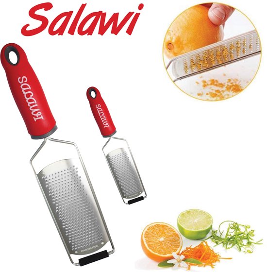 Râpe à Salawi - râpe à main Rouge - râpe à citron - râpe à fromage - râpe  de cuisine 