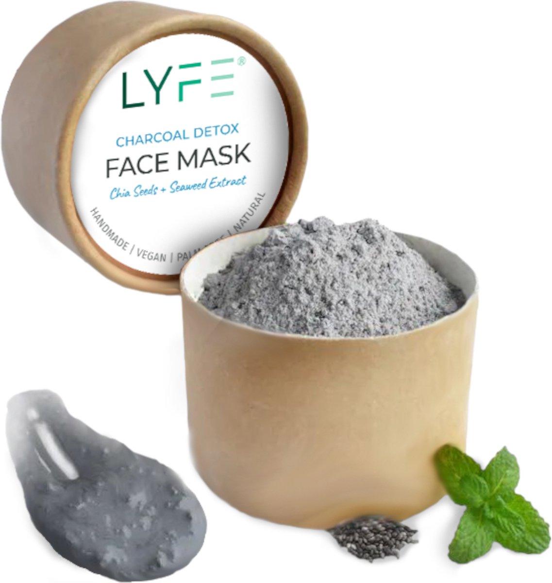 LYFE Detox Black Charcoal Face Mask Best known for its ability to draw out toxins and remove impurities from the skin. It helps reduce acne, unclogs pores, improves skin health and balances oily skin.