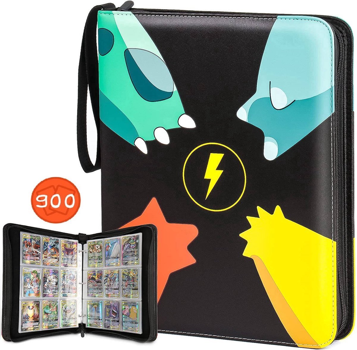 Chemise Collection - Convient pour Pokémon- 900 Cartes - Chemise 50 Pages -  9 Poches 