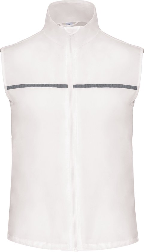 Hardloopgilet visibility vest met meshvoering 'Proact' White - XXL