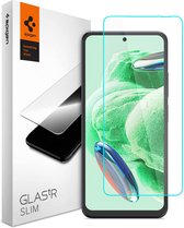Spigen - Xiaomi Redmi Note 12 5G / Poco X5 5G Screenprotector - Glas tR Slim Tempered Glass - AGL06048 - 2 stuks