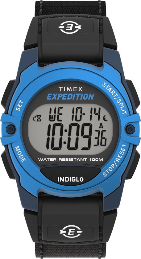 Timex Expedition Cat TW4B27900 Horloge - Textiel - Zwart - Ø 33 mm