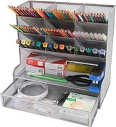 Desk Organizer Multifunctionele Desktop Briefpapier Pennenhouder Box voor Home Office School Supply Opbergrek