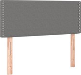 vidaXL Tête de lit 80 x 5 x 78/88 cm Gris foncé Tissu