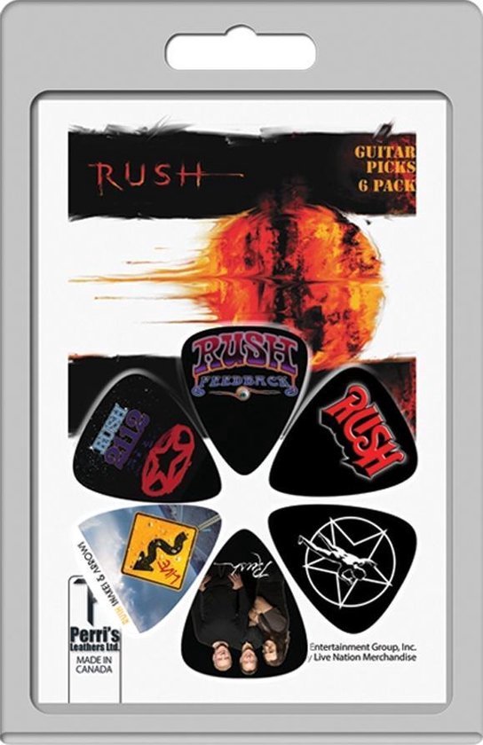 Perri's - Rush - Plectrum - Medium 0.71 mm - 6-pack