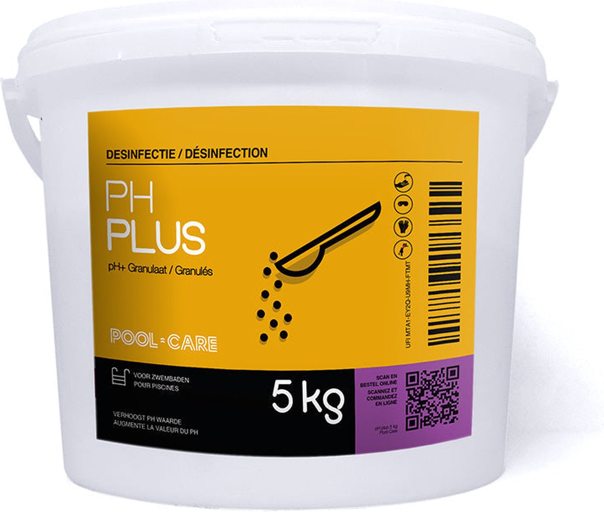 PoolCare pH plus pH plus zwembad pH+ Zwembad 5 kg Poeder