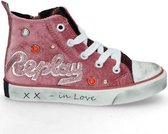 Replay - Sneakers Hoog - XX in LOVE - Maat 32 - Roze