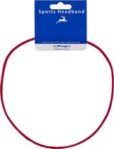 Stag Brede Sport Haarband - Accessoires  - rood donker - ONE