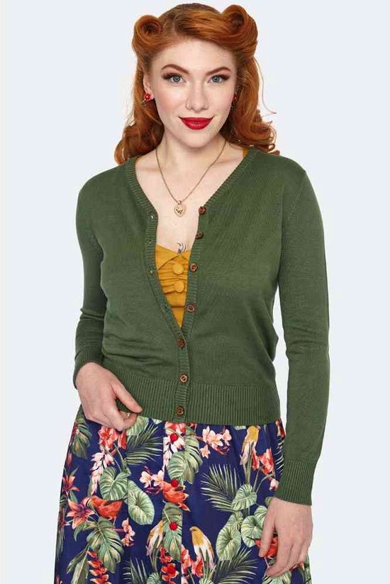 Voodoo Vixen Bee 50 Luvun Cardigan Sininen