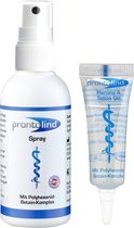 Prontolind Piercing Spray and Gel - 75 ml + 20 ml - Piercing Aftercare Aftercare Soins Spray - Solution Sterilon - Set de soins