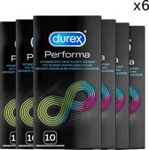 Durex Condooms - Performa met vertragend effect 10st x6 - Voordeelverpakking