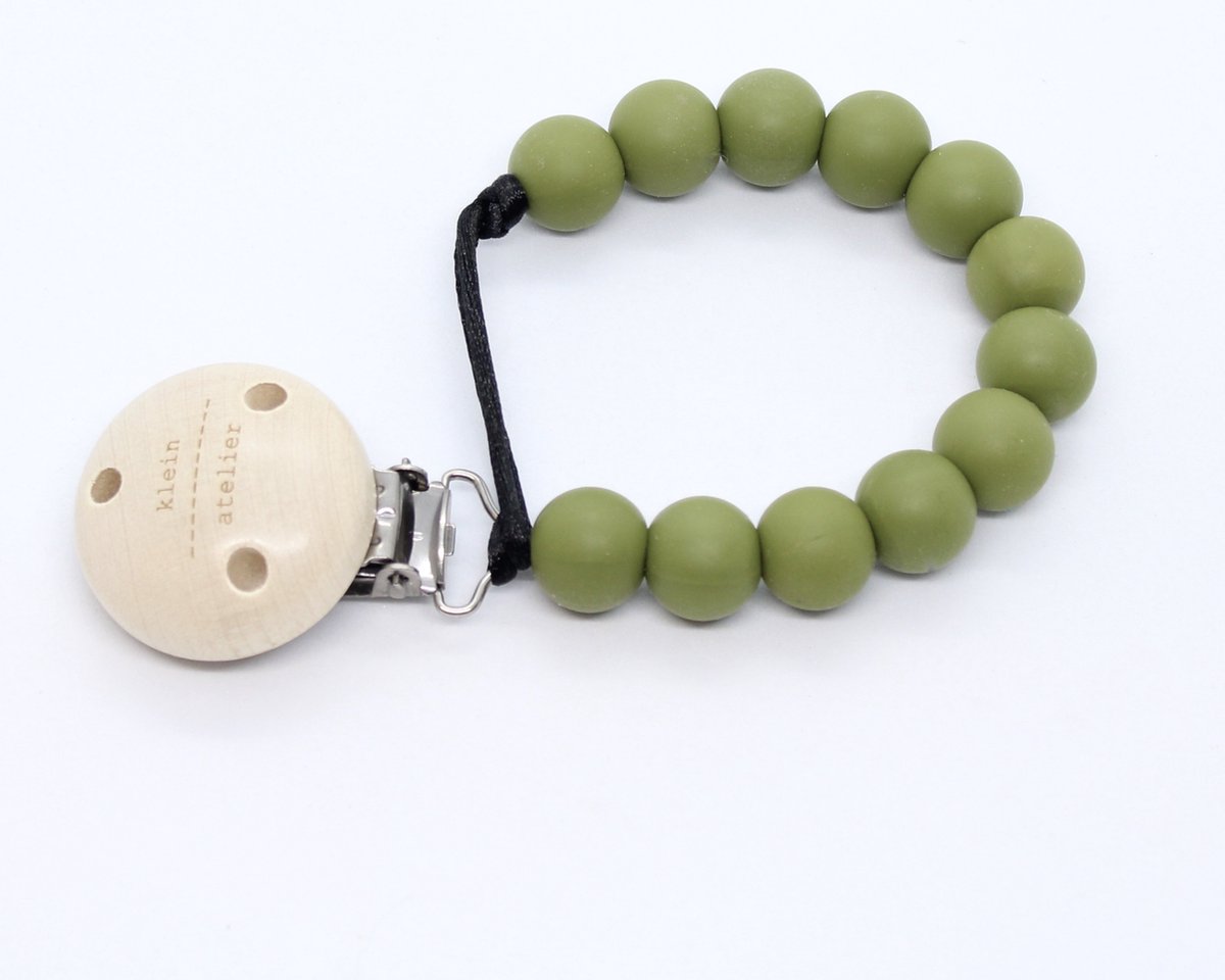Goedkoopste Fopspeenketting uni-color khaki