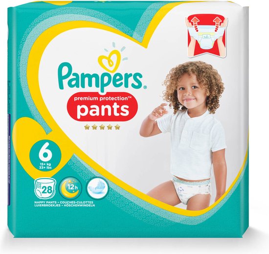 Pampers Diaper Pants - Pantalon de protection premium taille 6-28 pièces