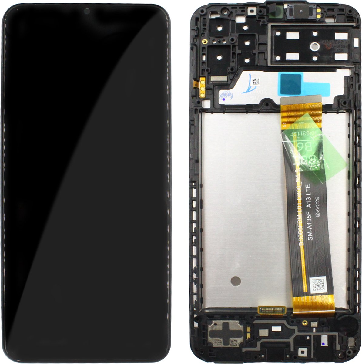 Voor Samsung SM-A135F Galaxy A13 4G LCD Display + Touchscreen + Frame - GH82-28508A/GH82-28653A - Zwart - Scherm - Beeldscherm - Touchscreen - Vervang scherm - Origineel*
