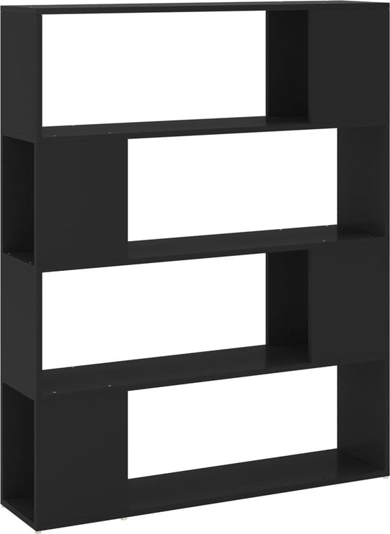 vidaXL-Boekenkast/kamerscherm-100x24x124-cm-zwart