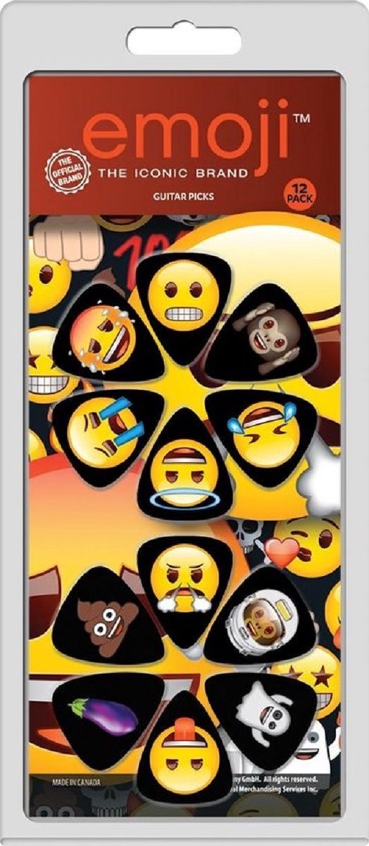 Perri's - Emoji - Plectrum - Medium 0.71 mm - 12-pack