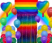 Drapeau arc- en-Daily Essentialz - Drapeau de la Pride - Drapeau de la Pride - Drapeau arc-en-ciel - Décoration arc-en-ciel - Anniversaire de décoration arc-en-ciel - Gay Pride - LGBTQ - Guirlande arc-en-ciel