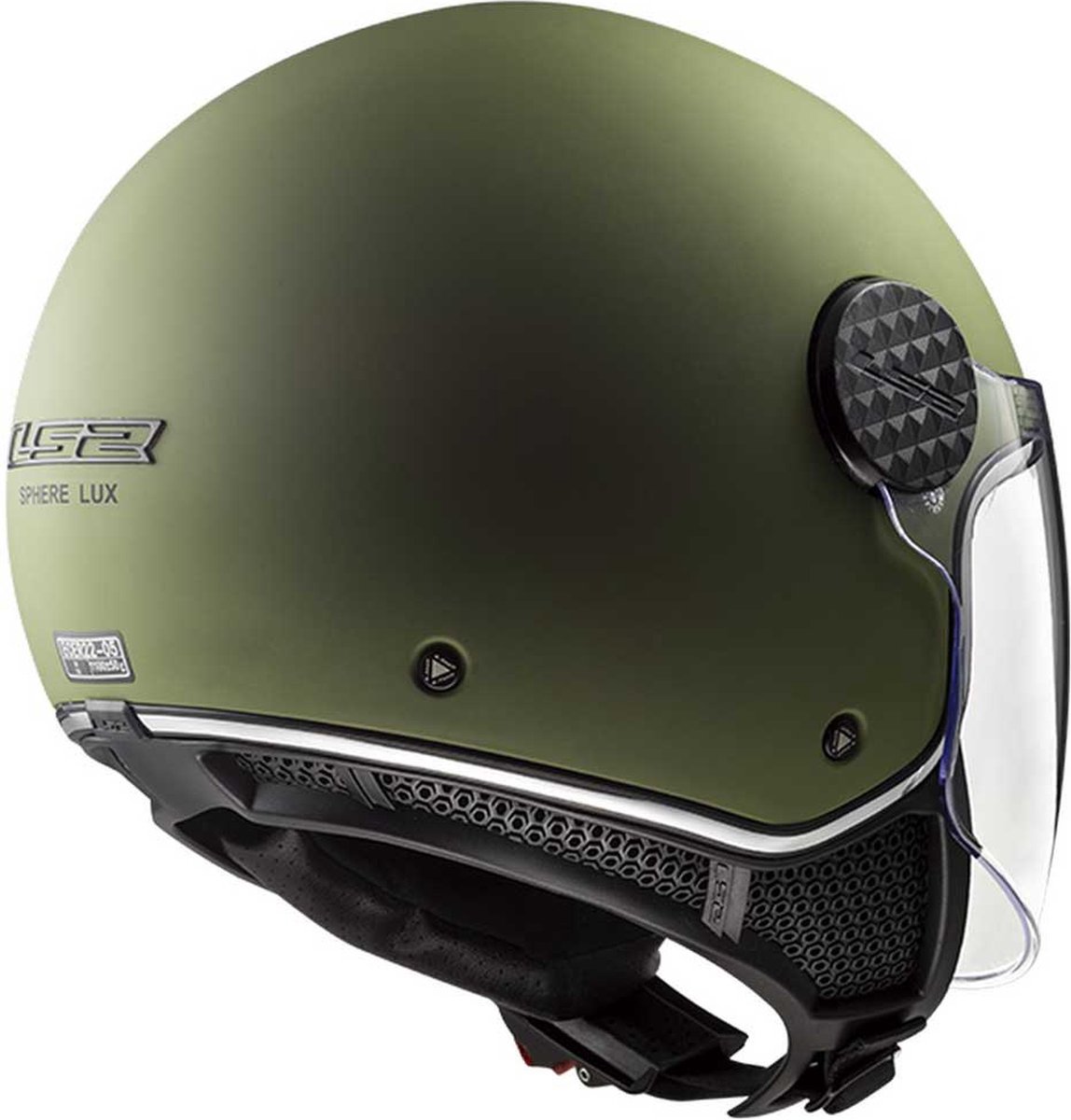 LS2 Jethelm Sphere Lux mat groen maat M – foto 2