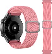 Bracelet en nylon - convient pour Samsung Galaxy Watch 4/Watch 4 Classic/Watch 5/Watch 5 Pro/Watch 3 41mm/Watch 42mm/ Active/ Active 2 - rose