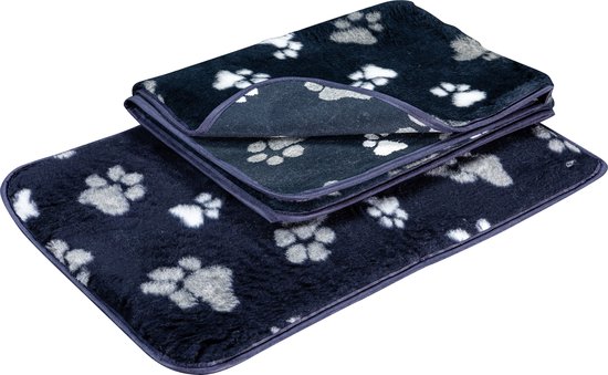 Foto: Lovely nights vetbed 2 paw blue 100x75 gebiesd 