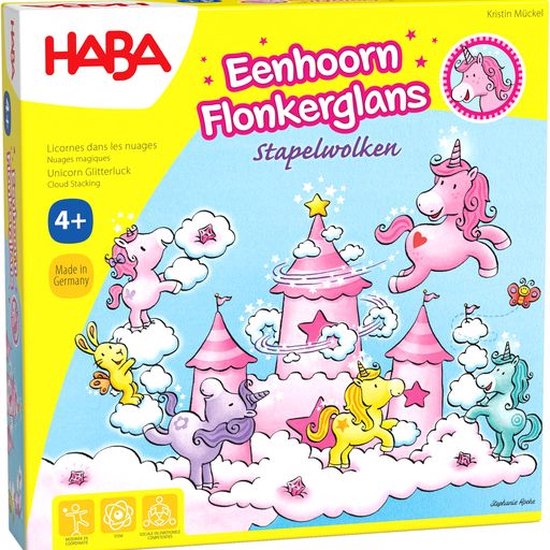 Boek: Haba - Haba Stapelspel Eenhoorn Flonkerglans Stapelwolken, geschreven door Haba