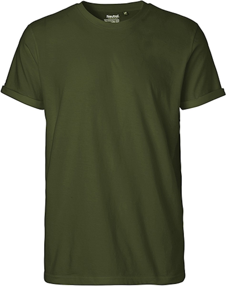 Neutral Men´s Roll Up Sleeve T-Shirt NE60012 - MILITARY - M