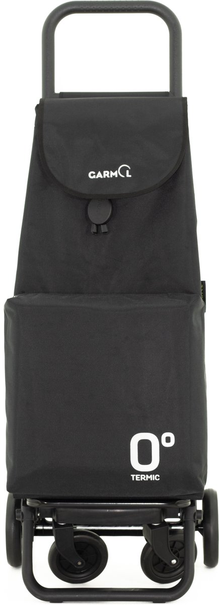 Garmol Boodschappentrolley G360 Termico Travel - 4 Wielen - Roterende Voorwielen - Zwart