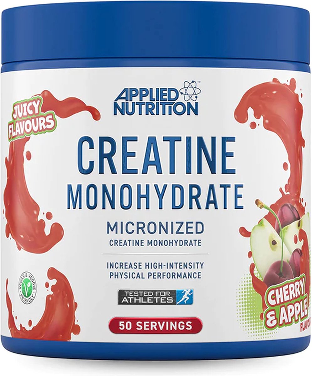 Goedkoopste Creatine Monohydrate with Taste 50servings Strawberry & Raspberry