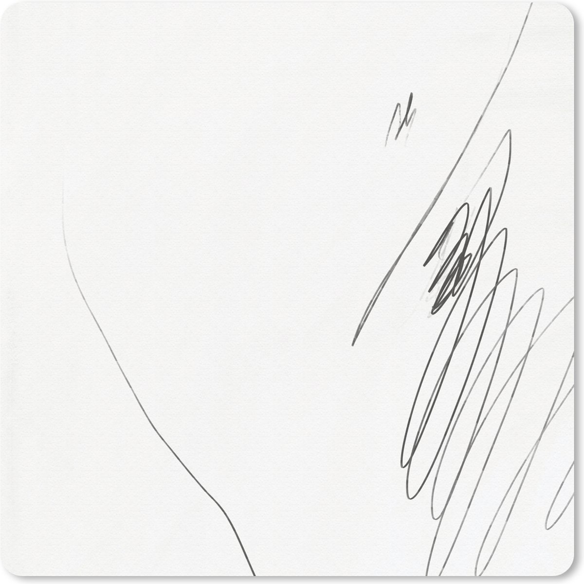 Muismat 30x30 cm - Mousepad Zwart - Strepen - Design - Abstract - Muismatten