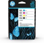 HP 950 Pack de 4 cartouches d'encre noire/ 951 Pack de 4 cartouches d'encre cyan/magenta/jaune authentiques