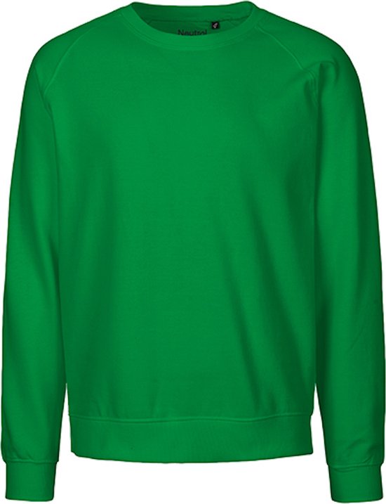 Fairtrade unisex sweater met ronde hals Green - M