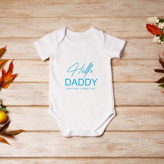 Body Bébé Hospitrix avec texte HI DADDY, 0-3 mois, Manche courte, Cadeau de