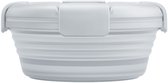 Stojo - Bowl - Vershouddoos / Lunchbox - met Deksel - 1,1 liter - Opvouwbaar - Herbruikbaar - Cashmere - Doorzichtig
