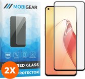 Mobigear Screenprotector geschikt voor OPPO Reno 8 Pro Glazen | Mobigear Premium Screenprotector - Case Friendly - Zwart (2-Pack)