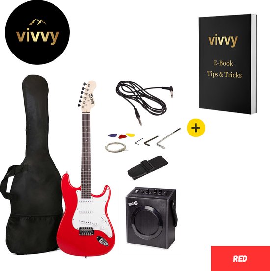 Elektrische Gitaar Met Versterker Elektrische Gitaar Set Elektrische Gitaar... bol