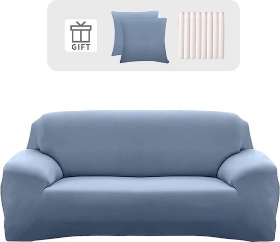 Dikke katoenen bankovertrek voor hoekbank L-U-vorm sofa - rood - alles