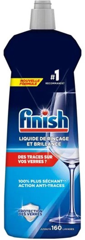 Finish Liquide de Rinçage Lave-Vaisselle Brillance et Séchage 800
